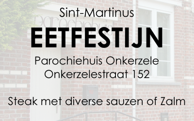 Welkom op Sint-Martinus eetfestijn Onkerzele op zondag 25 september 2016